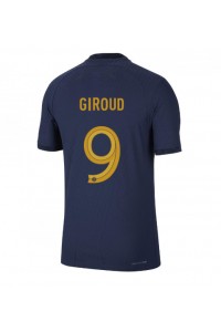 Ranska Olivier Giroud #9 Jalkapallovaatteet Kotipaita MM-kisat 2022 Lyhythihainen